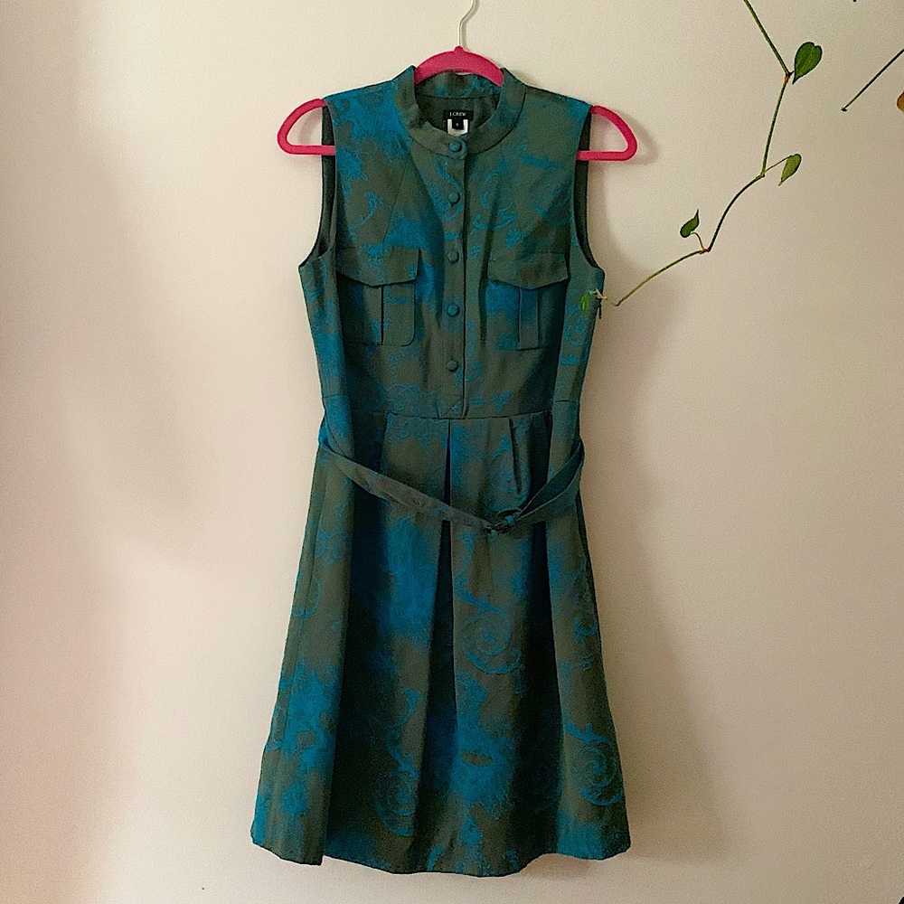 J Crew tapestry dress size M